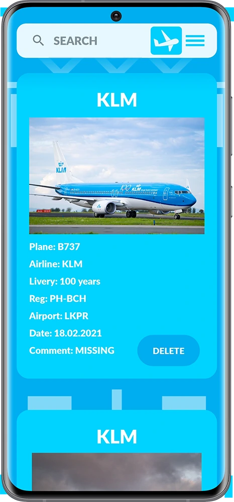 Planes page screenshot